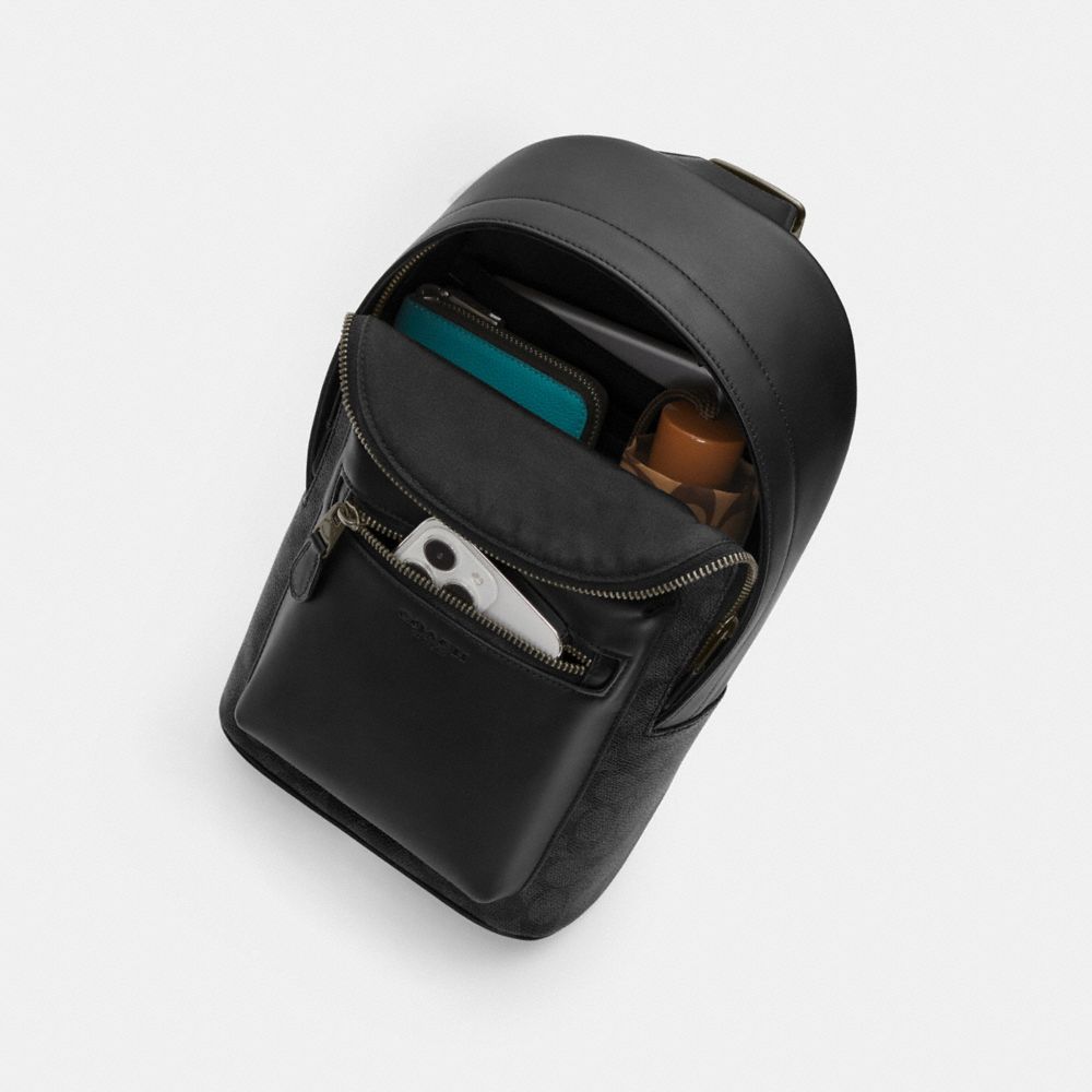 West Pack In Signature Canvas With Varsity Graphic