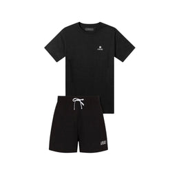 AMIRI Jet Black Essentials Co-ord Set (T-Shirt & Shorts)