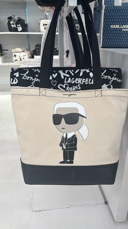 Karl Lagerfeld Paris Cannes Canvas Emoji Tote