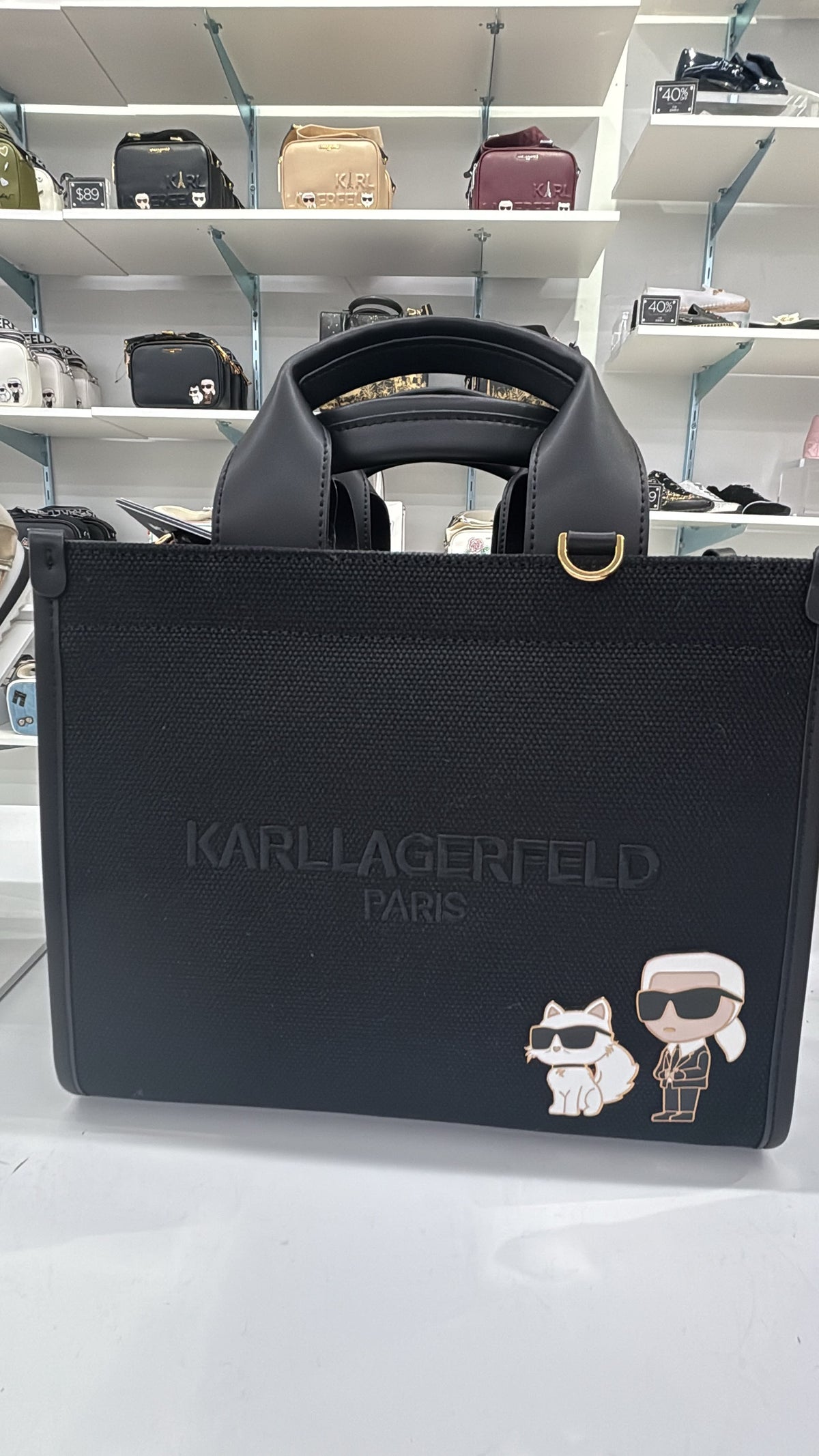 Karl Lagerfeld Paris Kristina Small Canvas Tote