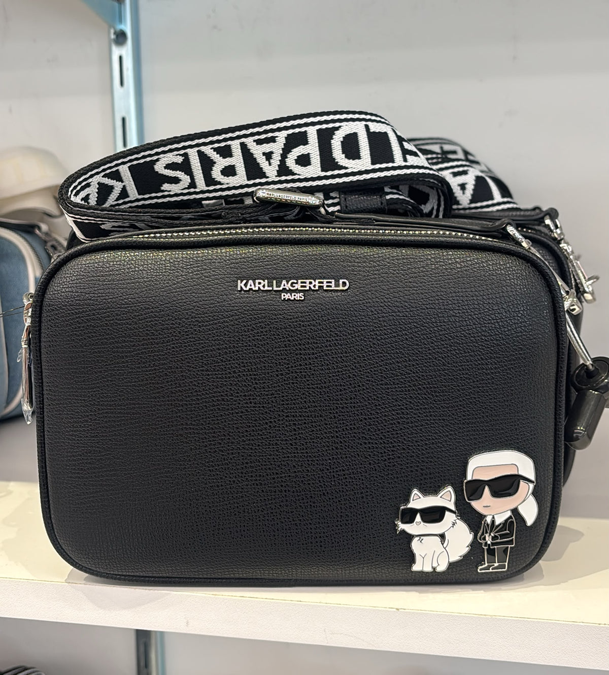 Karl Lagerfeld Paris Maybelle Round Head Duo Camera Crossbody