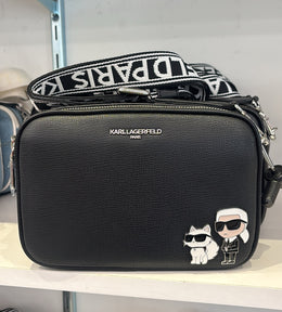Karl Lagerfeld Paris Maybelle Round Head Duo Camera Crossbody