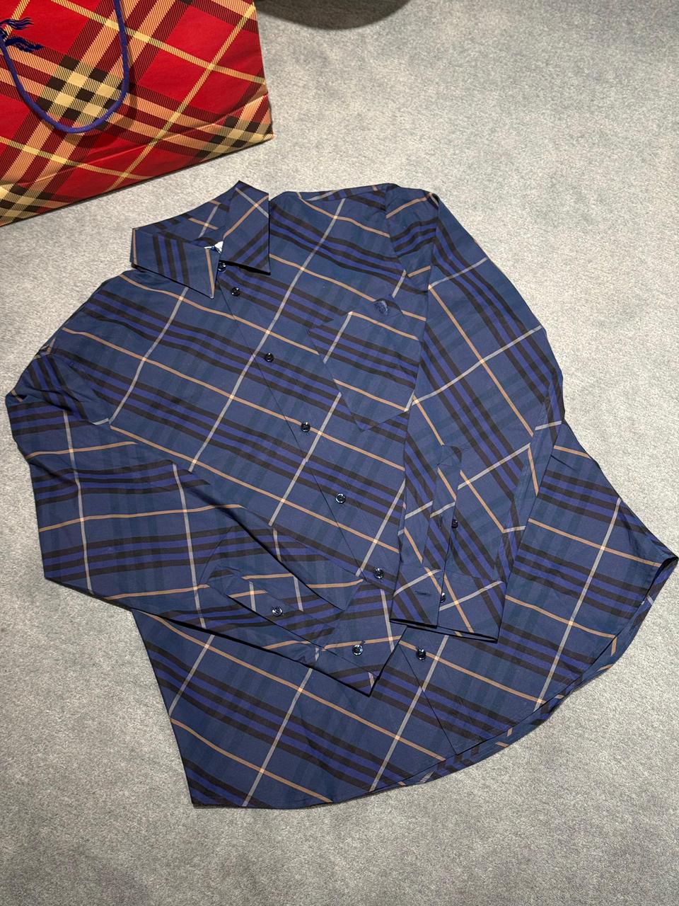 Burberry checked shirt