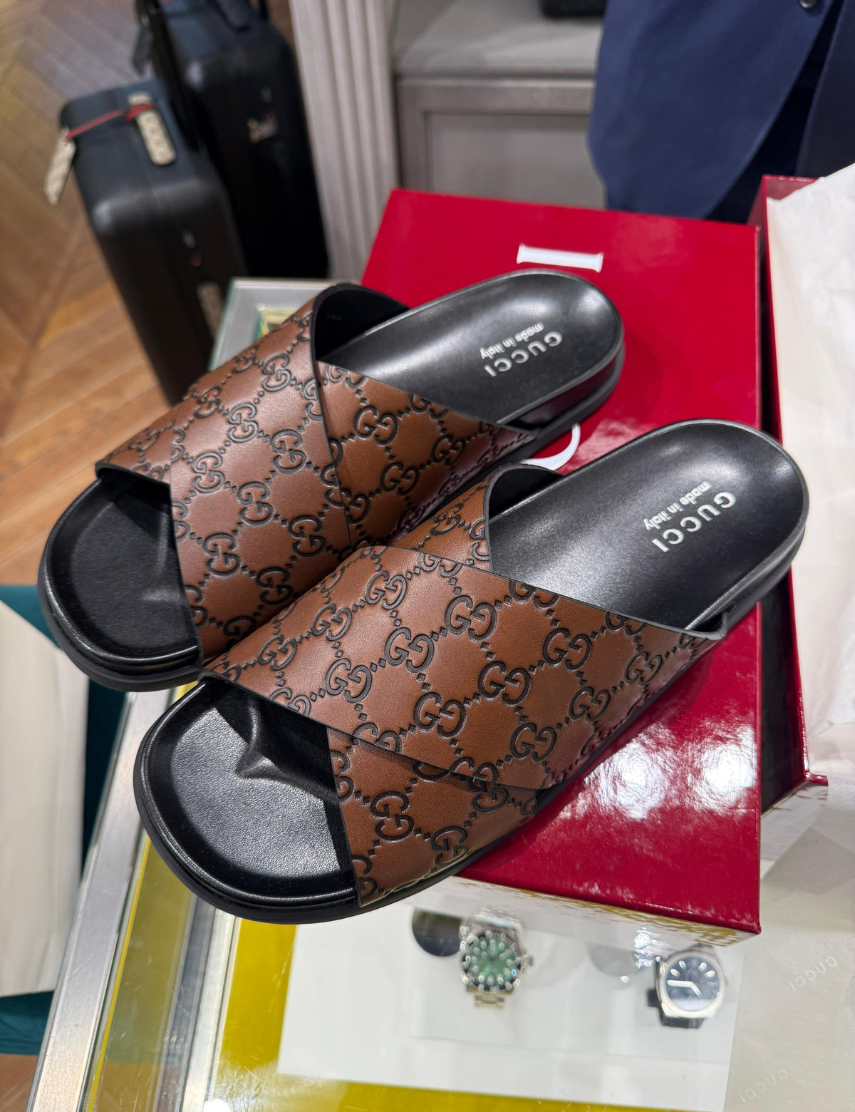 Gucci Crisscross Sandal