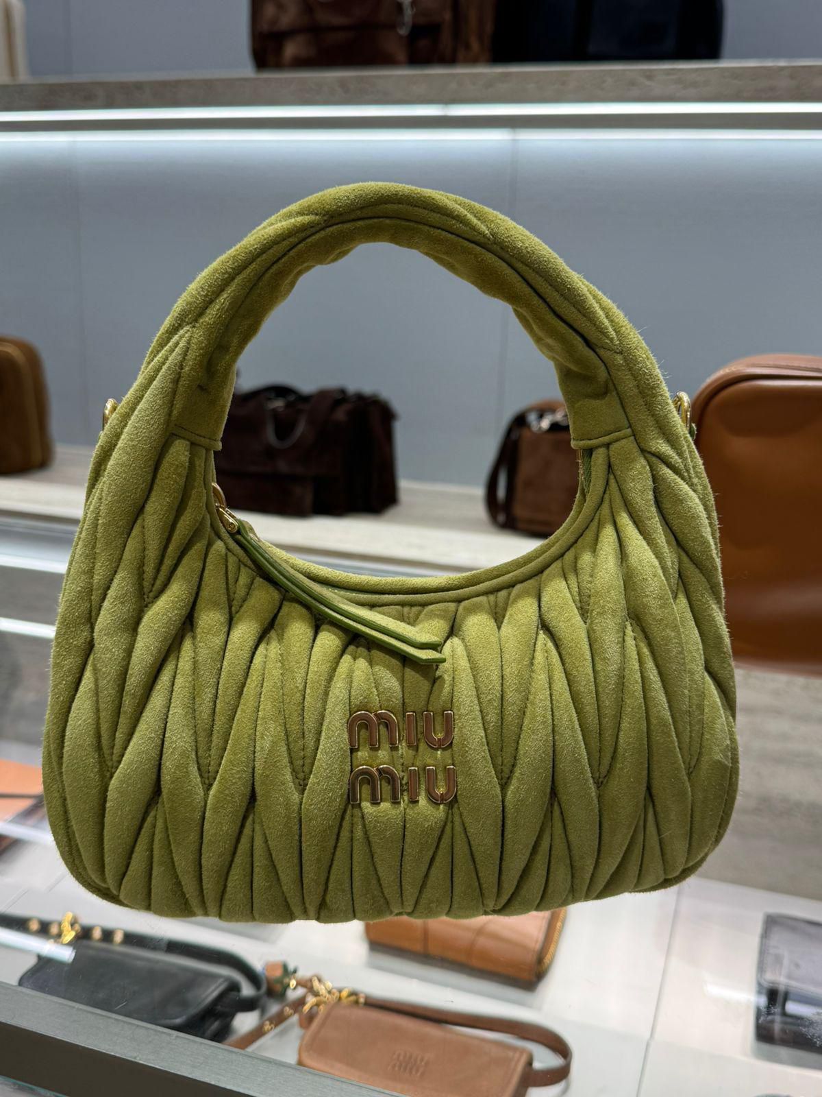 Miu Miu Wonder Hobo in Suede