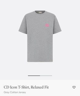 CD Icon Grey Cotton Jersey