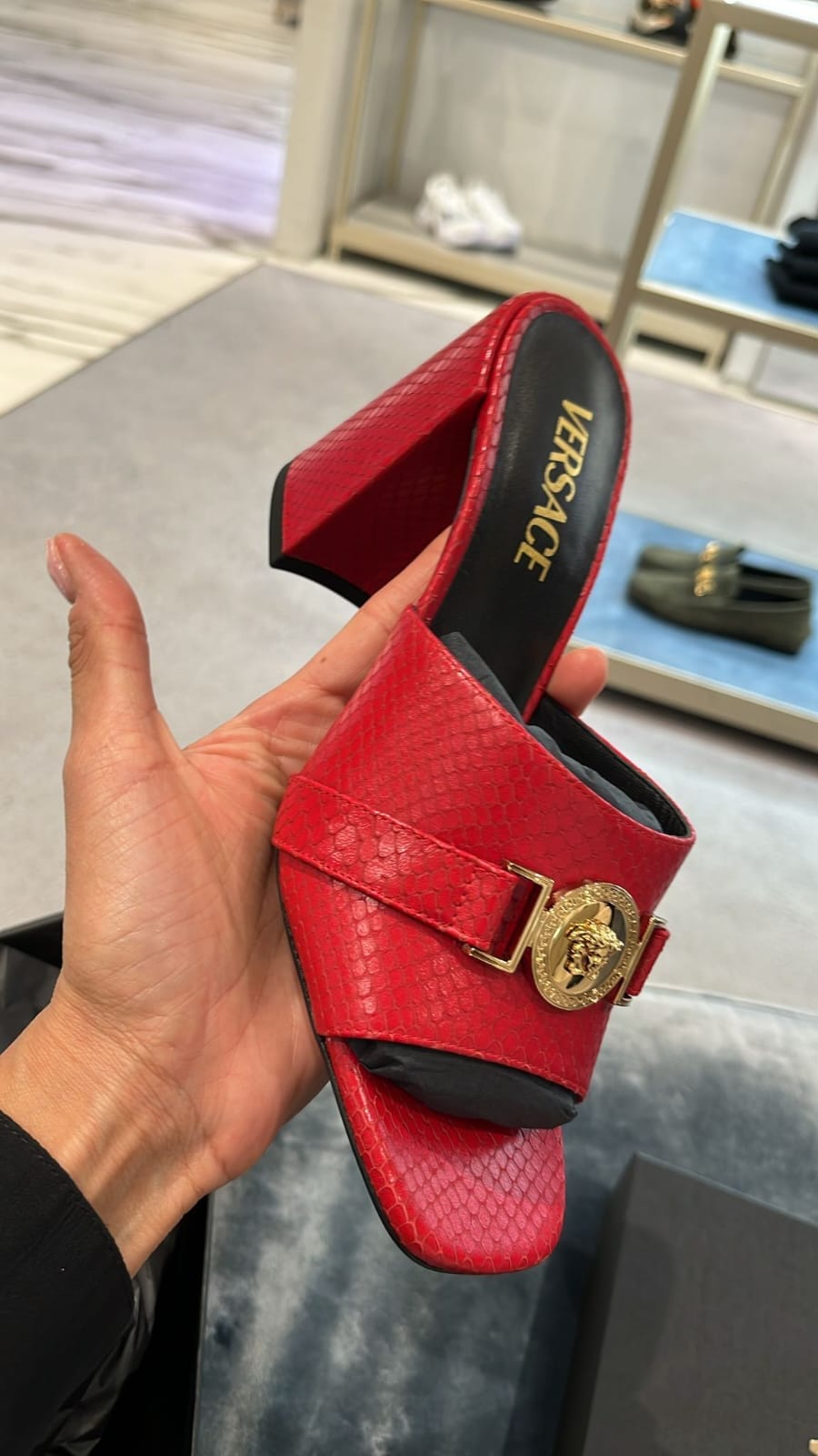 Versace Red Medusa Heels
