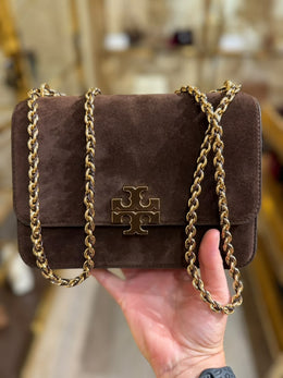 Tory Burch Britten Suede Small Shoulder Bag