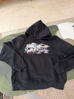 AMIRI Black Pegasus Script Hoodie