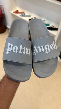 Palm Angels Logo Slide Grey