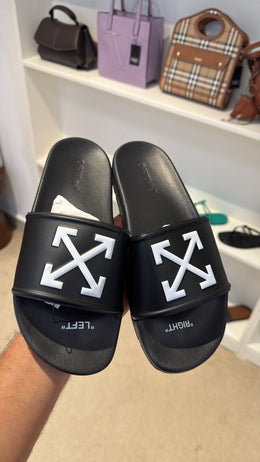 Off-White Arrow Slider Sandals