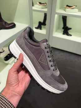 Prada Prax Suede and Re-Nylon Sneakers