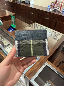 Burberry Check Card Holder Wallet