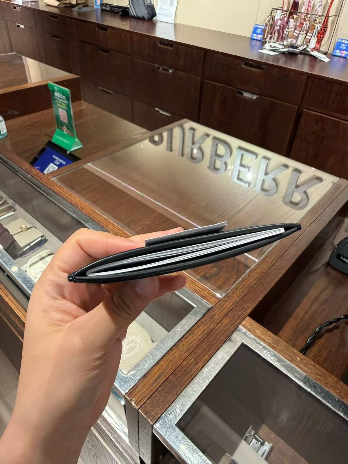 Burberry Check Card Holder Wallet
