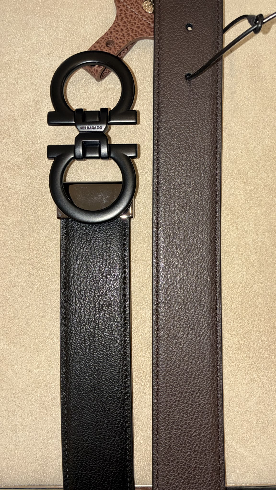 Ferragamo Reversible and Adjustable Gancini Belt
