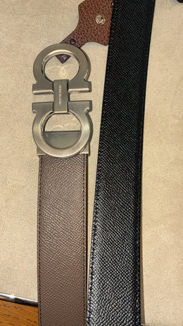 Ferragamo Reversible and Adjustable Gancini Belt