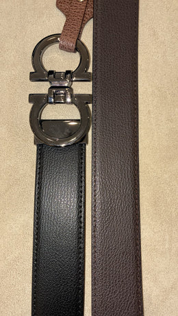 Ferragamo Reversible and Adjustable Gancini Belt