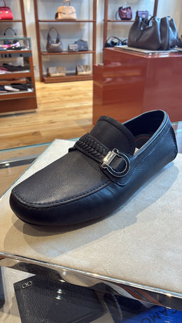 Ferragamo Moccasins with Braid Gancini Ornament