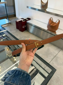 Céline reversible leather belt