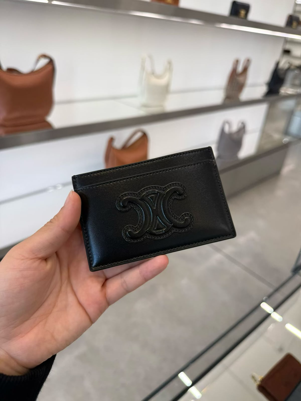 Céline leather card holder