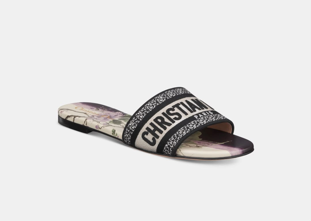 Christian Dior Dway Flat Slide Sandals