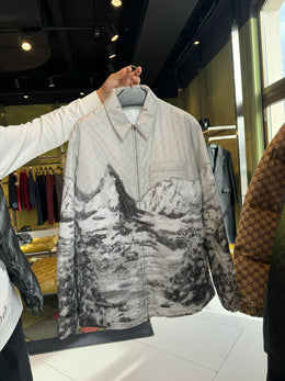 Gucci Mountain-Print Zip-Up Jacket