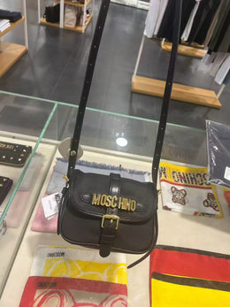 Moschino nylon and cotton small shoulder bag