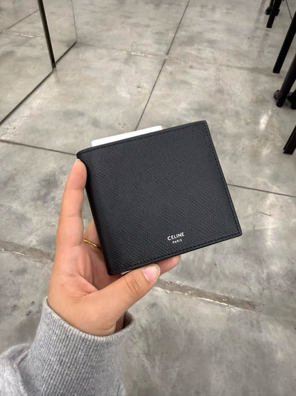 CELINE Bi-fold Wallet in Grained Calfskin