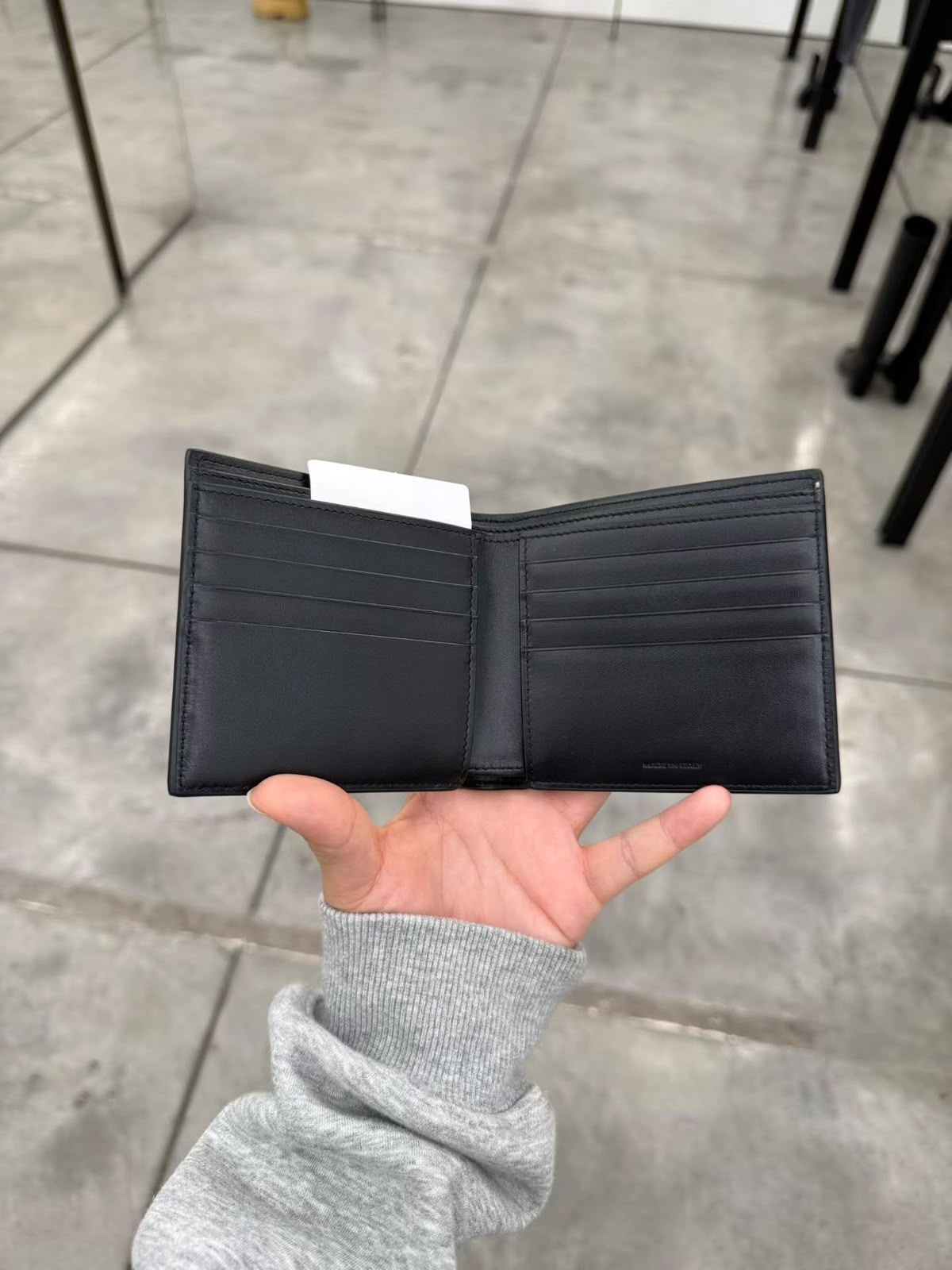 CELINE Bi-fold Wallet in Grained Calfskin