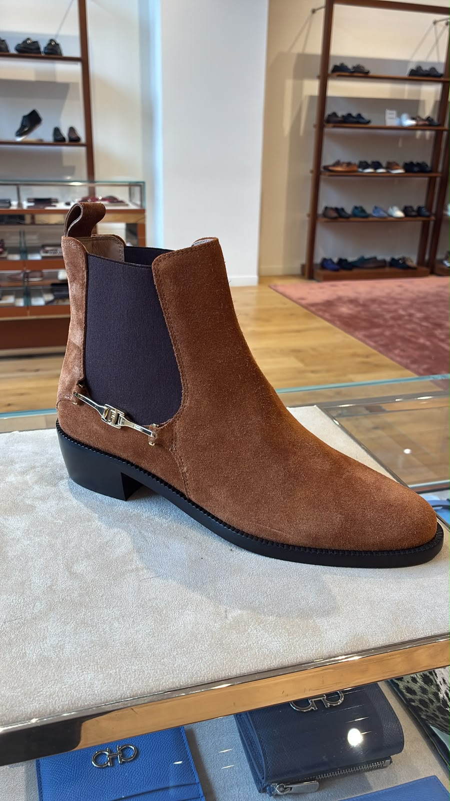 Ferragamo embellished chelsea boots