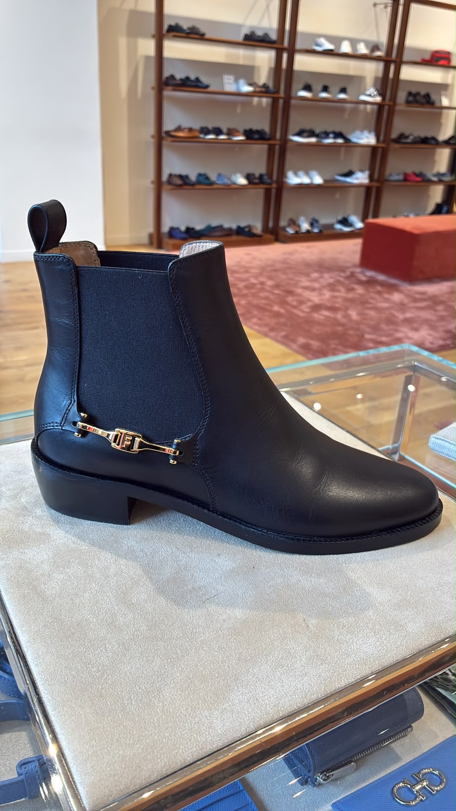 Ferragamo embellished chelsea boots