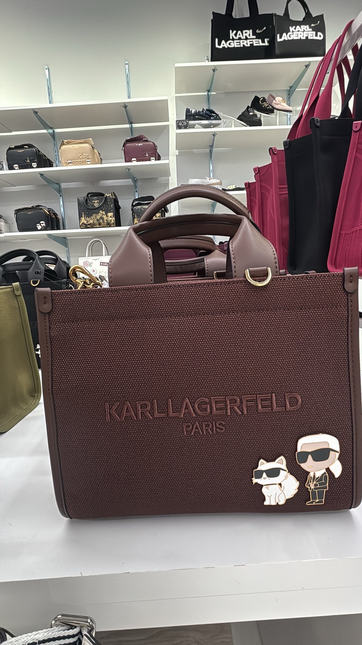 Karl Lagerfeld Paris Kristina Small Tote with Top Zipper