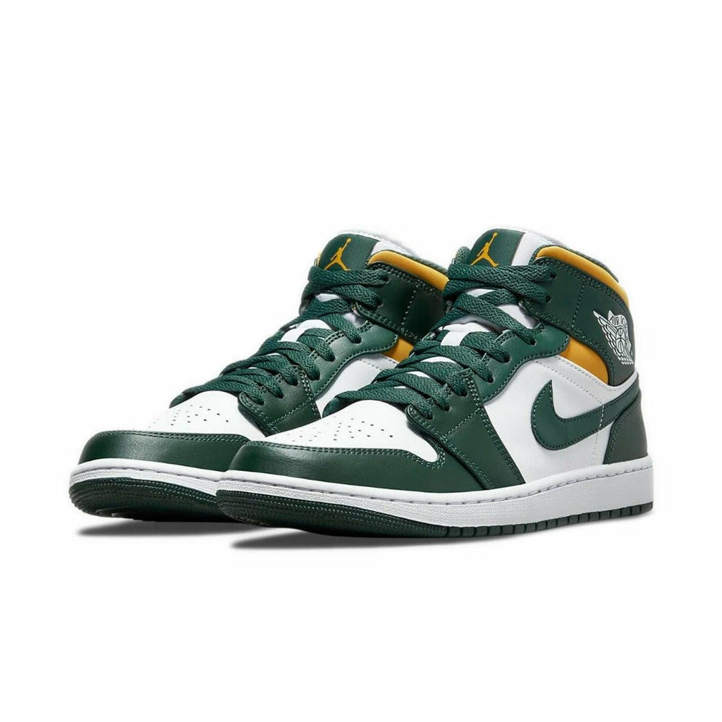 Air Jordan 1 Mid 'Sonic Noble Green Yellow'