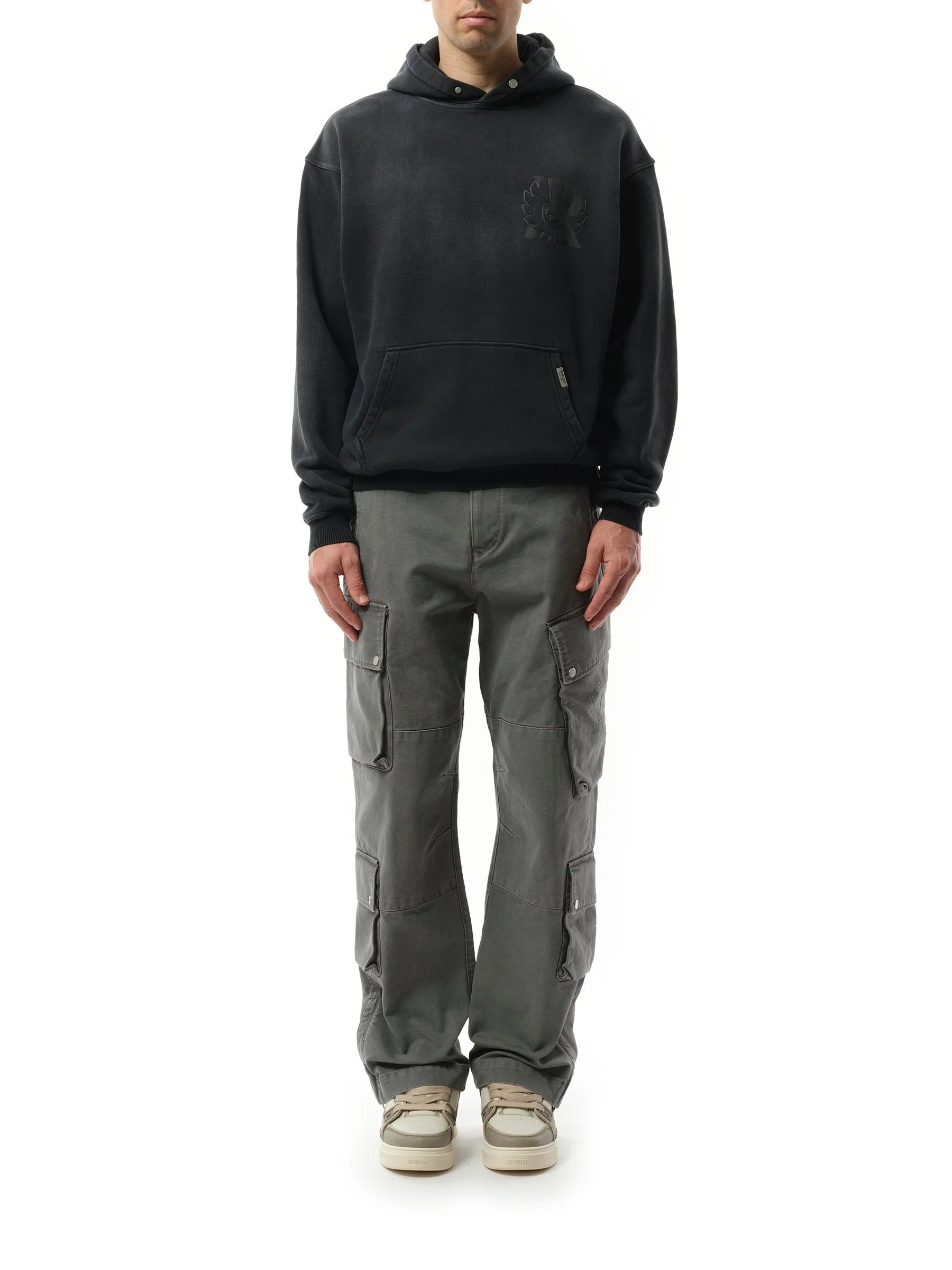 Represent X Belstaff Outline Phoenix Hoodie in Shadow