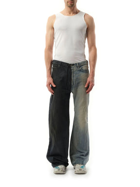 Fifty-Fifty Pants in Grey/Blue