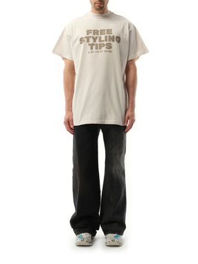 Hotline Double Front T-Shirt in White