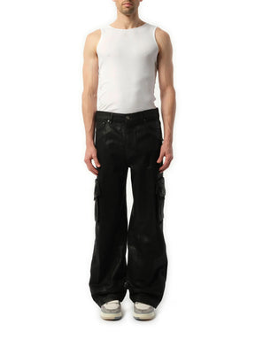 Wax M65 Baggy Cargo Pants in Black OD