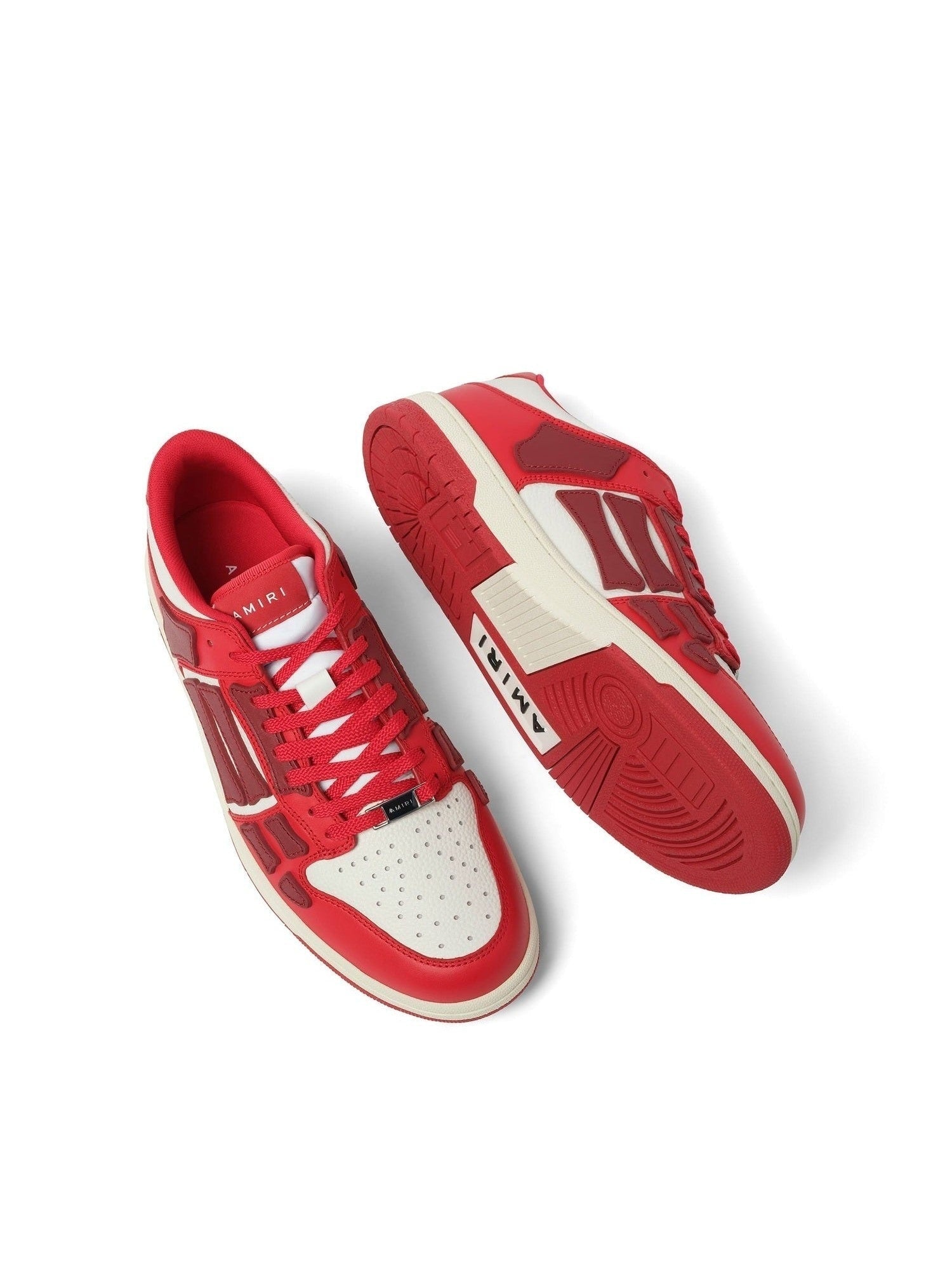 AMIRI Skeleton Sneaker in Red/White