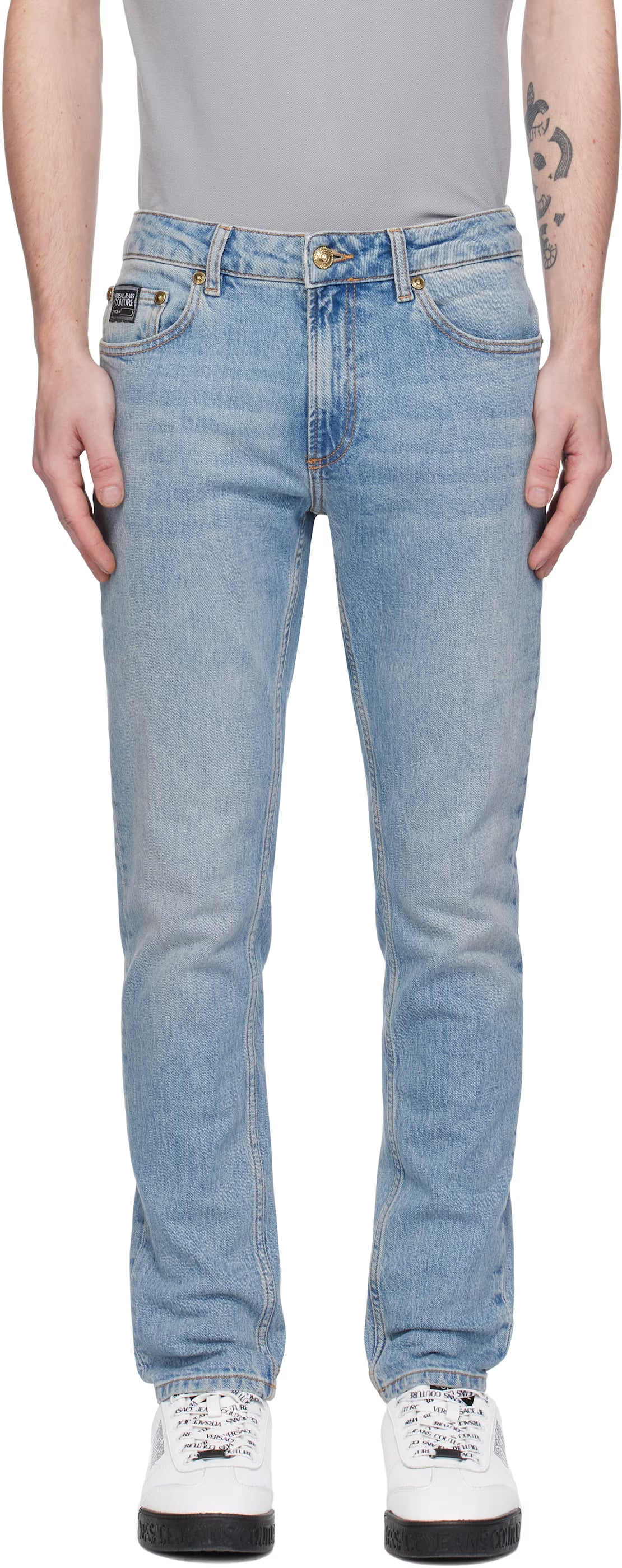 Blue Narrow Dundee Jeans