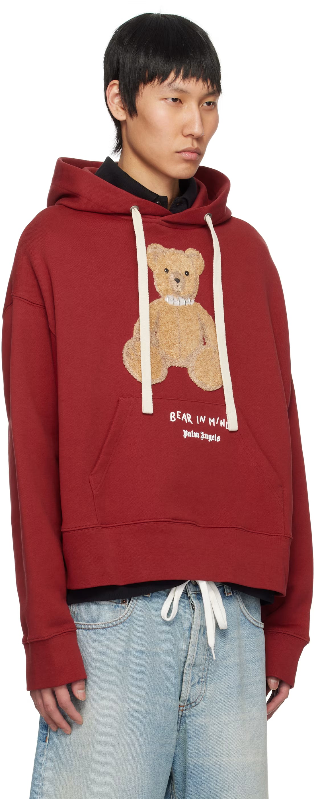 Red 'Bear in Mind' Hoodie