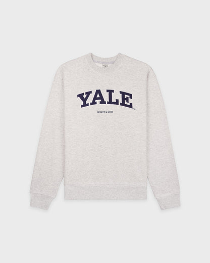 Yale Ivy Crewneck - Heather Gray/Navy