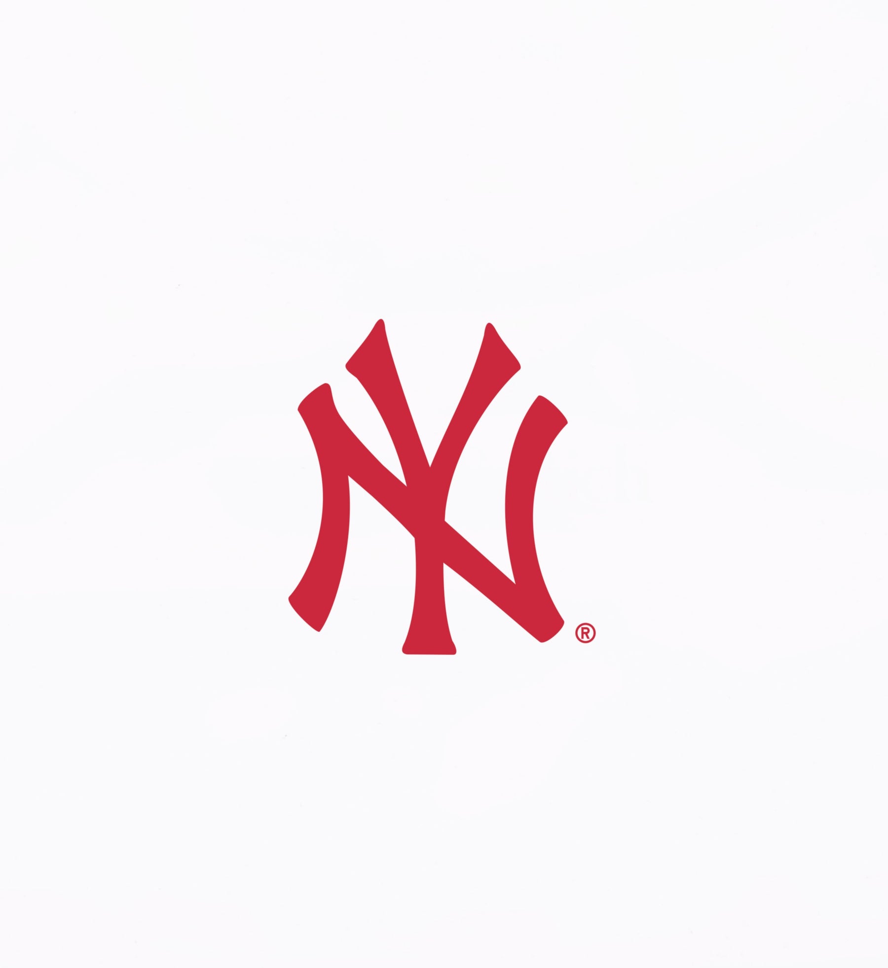 Yankees Serif Baseball Tee - White/Red