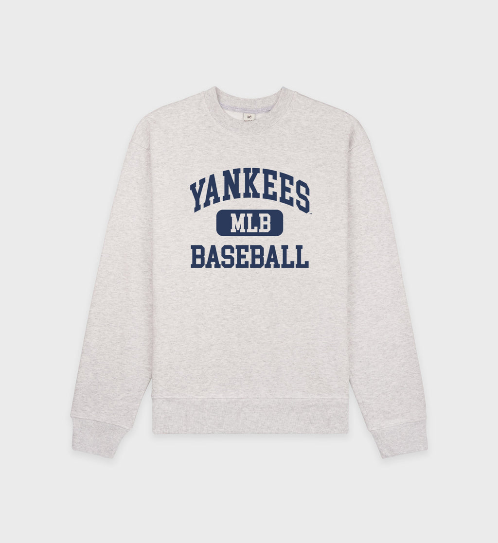 Yankees Ivy Crewneck - Heather Gray/Navy