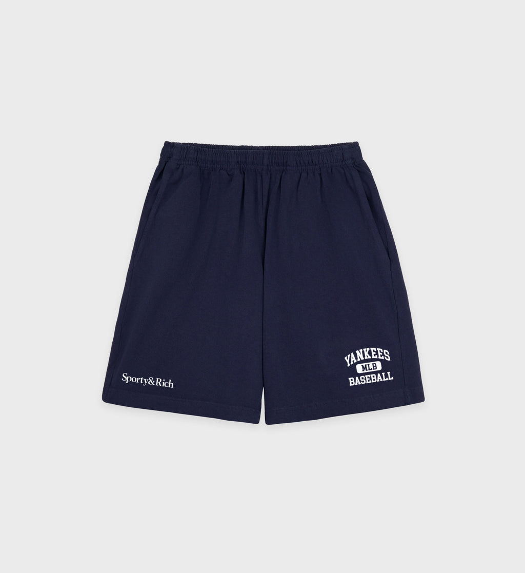 Yankees Ivy Gym Short - Navy/White