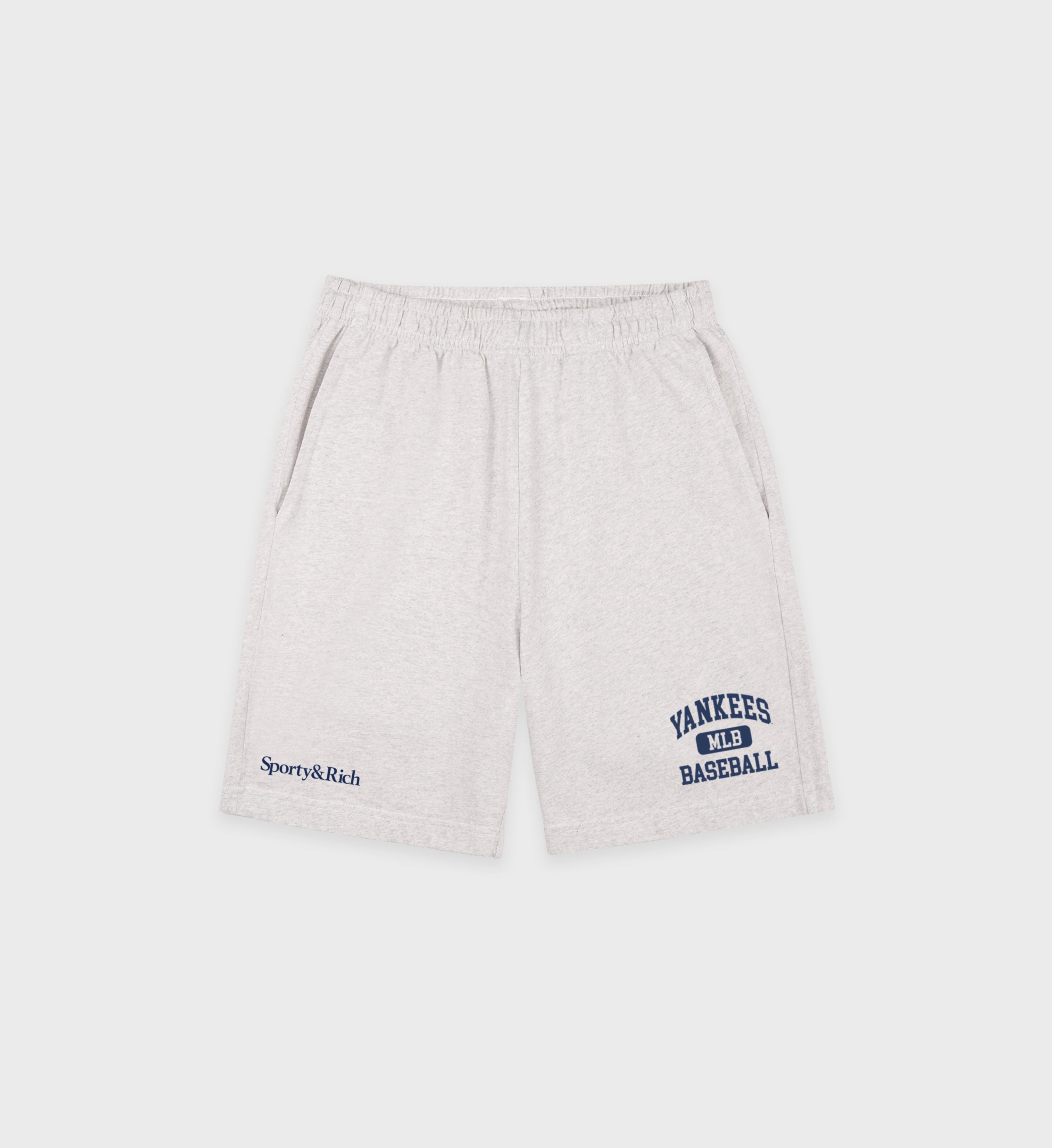 Yankees Ivy Gym Short - Heather Gray/Navy