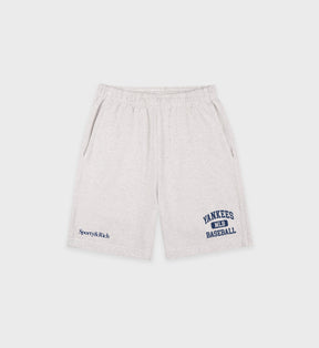 Yankees Ivy Gym Short - Heather Gray/Navy