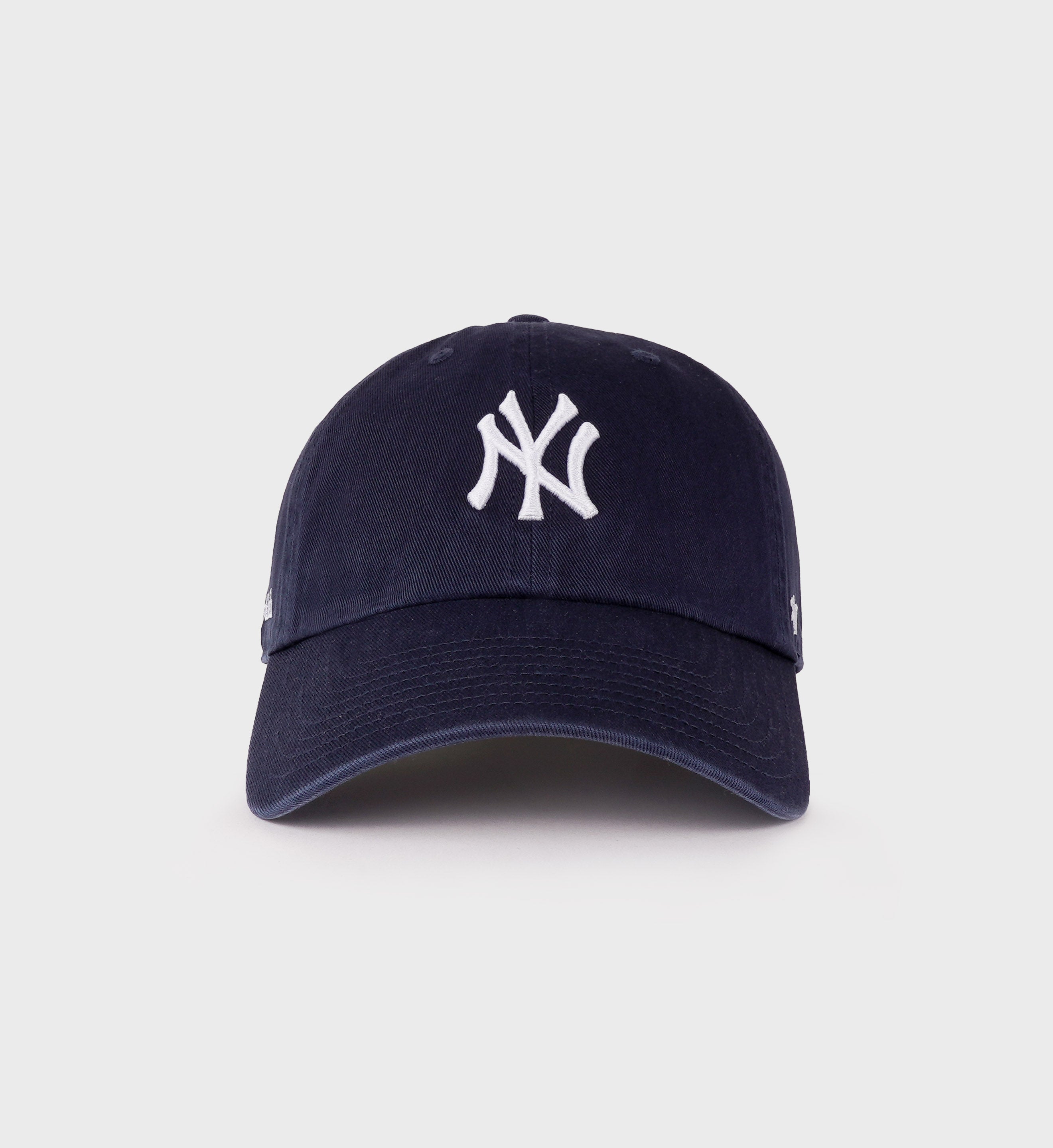 Yankees Serif Hat - Navy/White