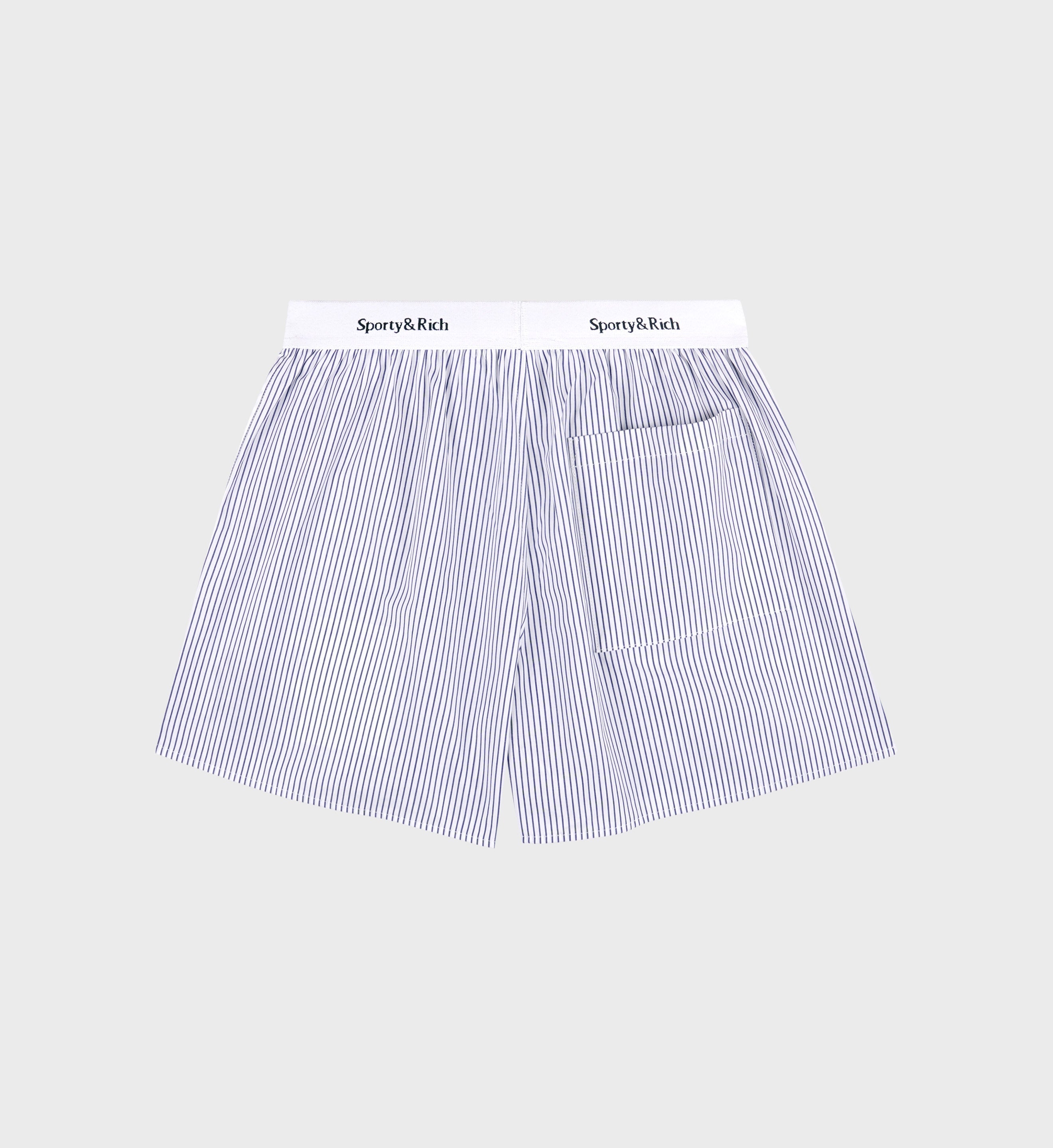 Yankees Serif Boxer Short - Navy Striped