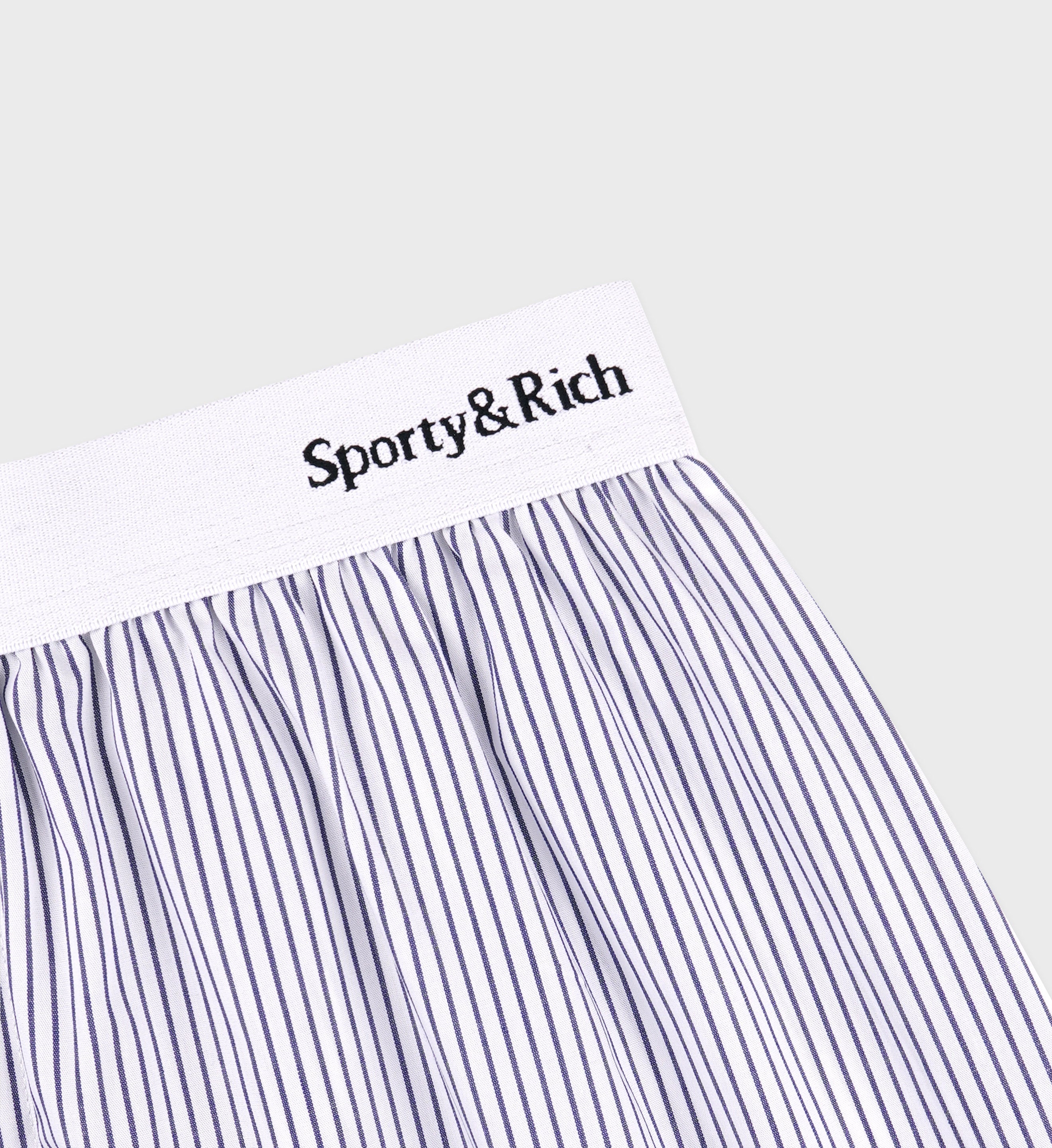 Yankees Serif Boxer Short - Navy Striped