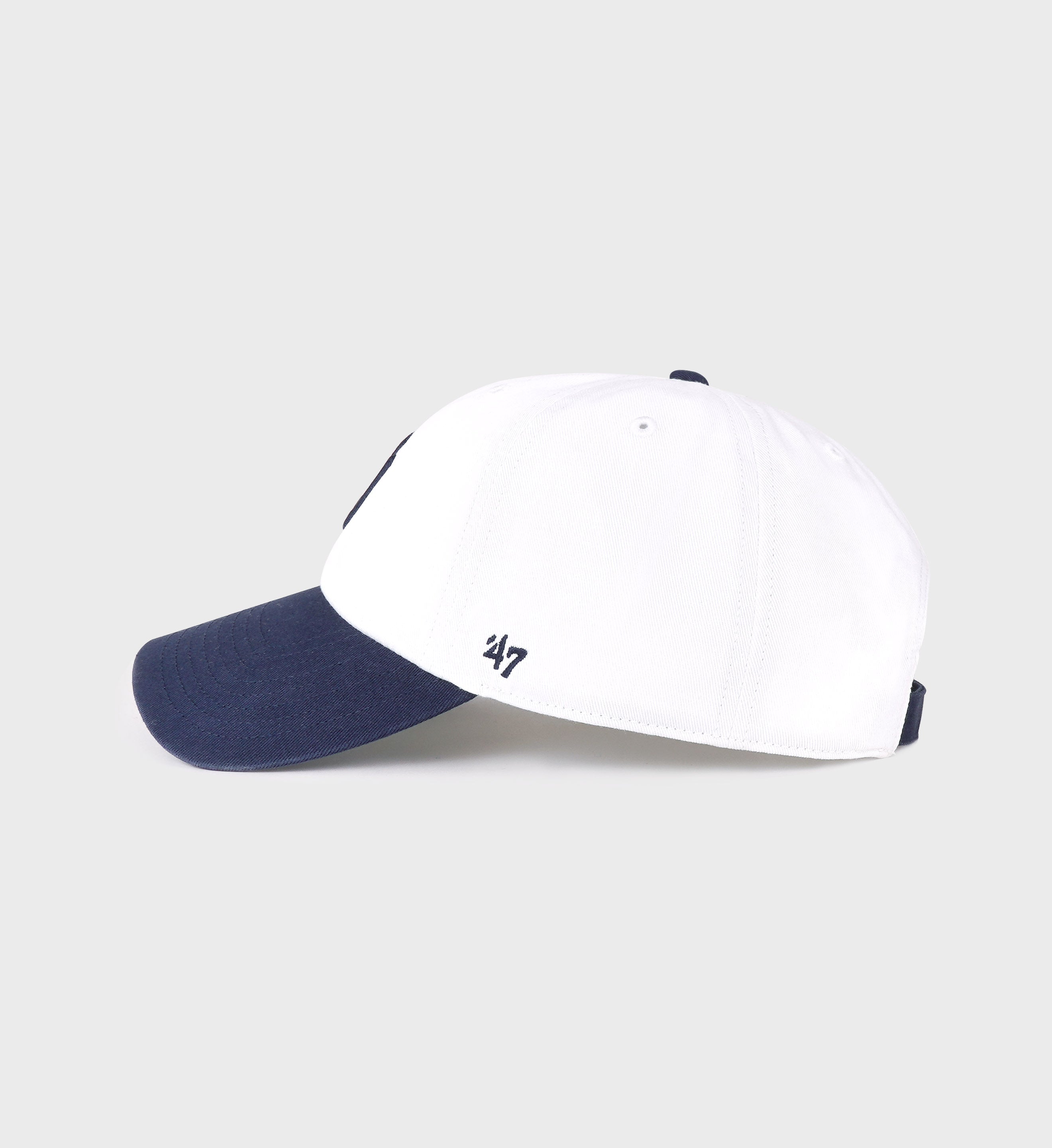 Yankees Serif Hat - White/Navy